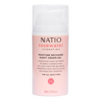 Natio Rosewater Moisture Recharge Night Cream Gel | Grocsy