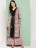 Ahalyaa Women's Traditional wear Kurta Set - Black | Grocsy
