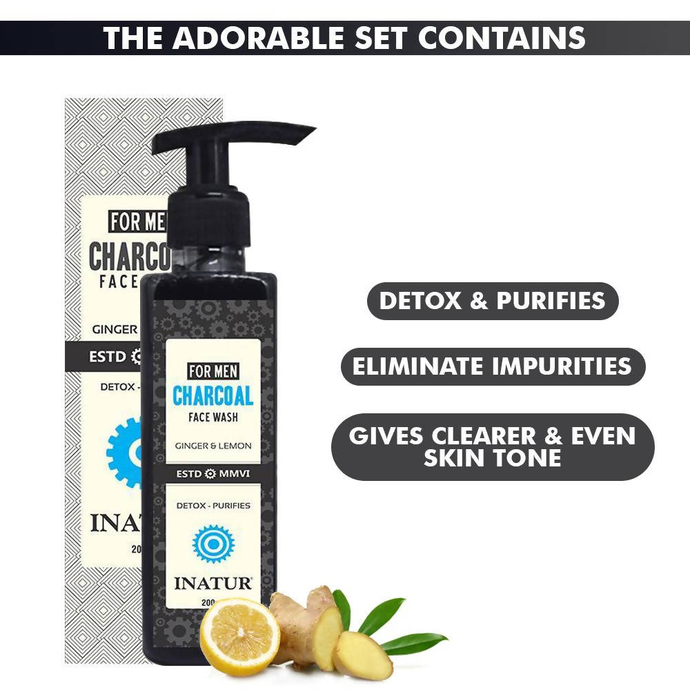 Inatur Charcoal Hamper for Men | Grocsy