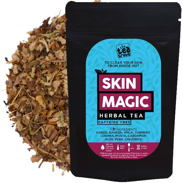 The Tea Trove - Skin Magic Herbal Tea | Grocsy