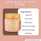 Organicos Rose Face & Body Scrub | Grocsy