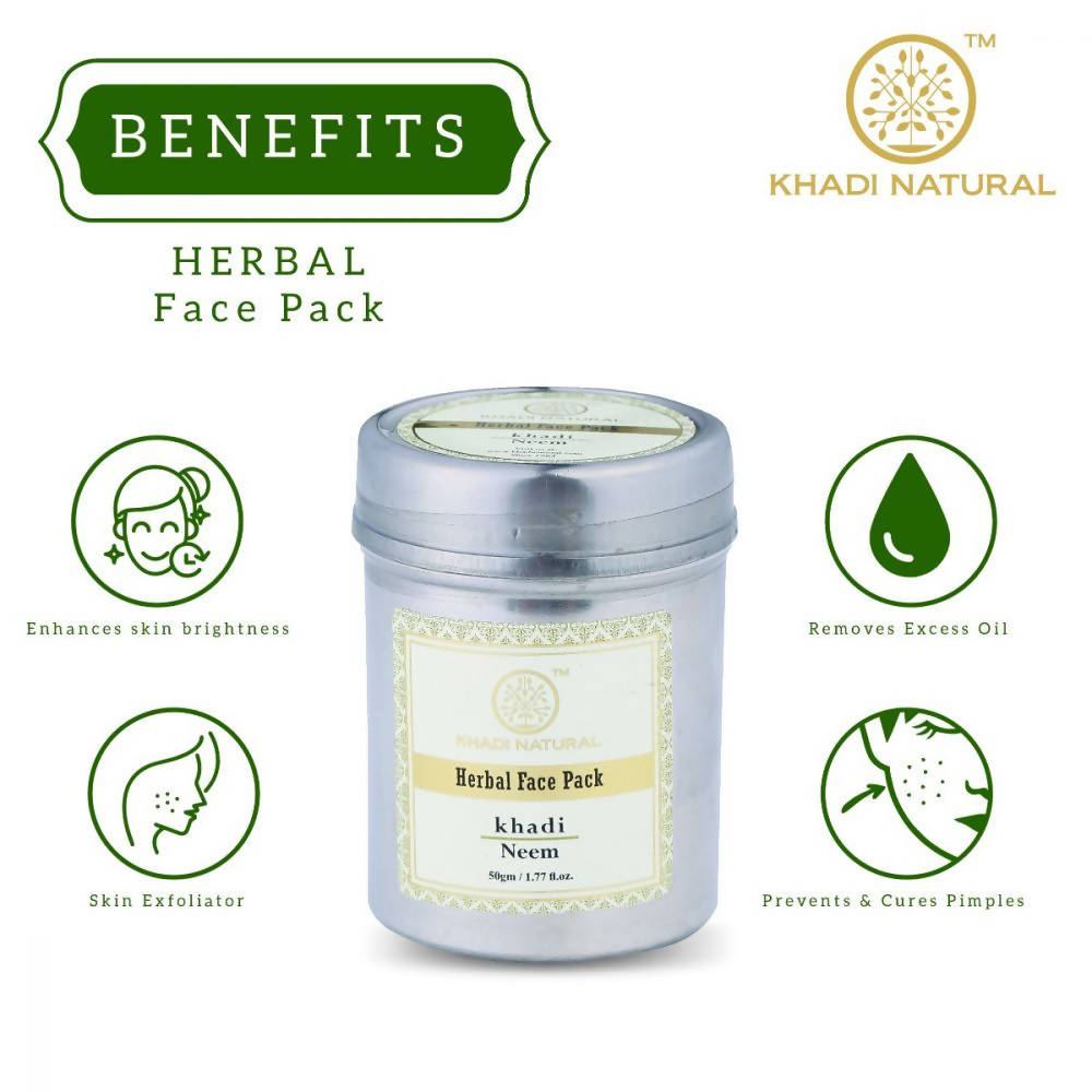 Khadi Natural Neem Herbal Face Pack | Grocsy