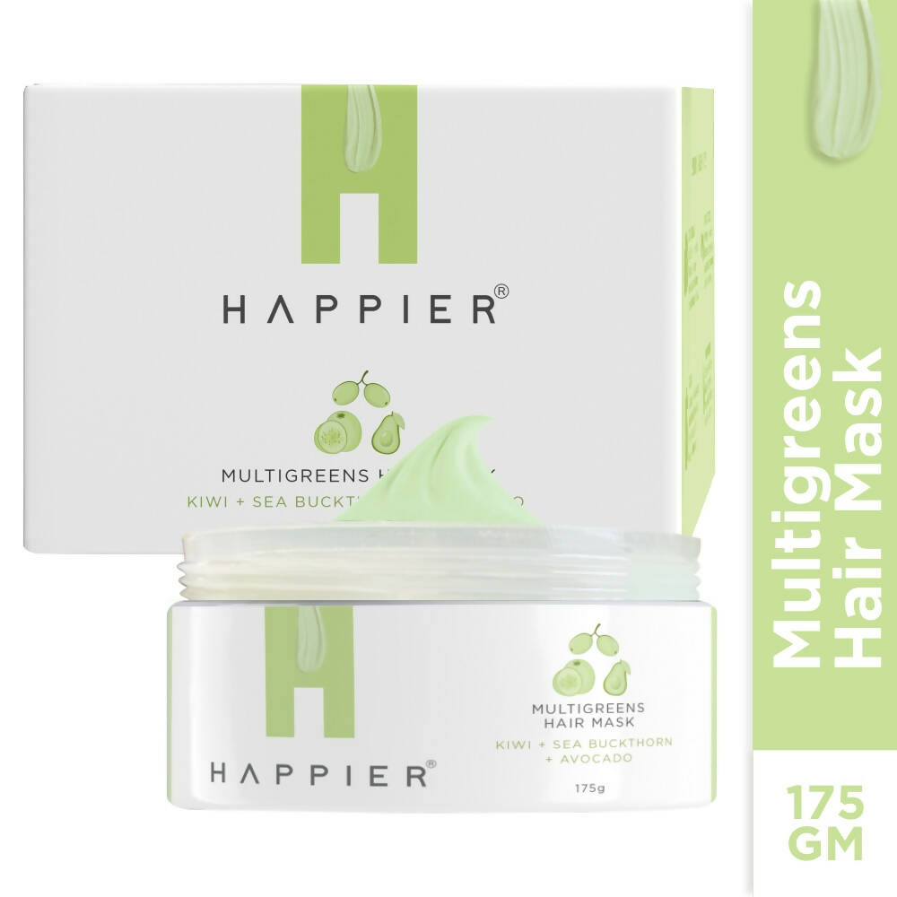 Happier Multigreens Hair Mask | Grocsy