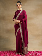 kasee Embroidered Pure Silk Saree | Grocsy