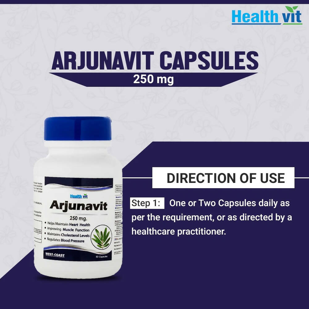 Healthvit Arjunavit Capsules | Grocsy