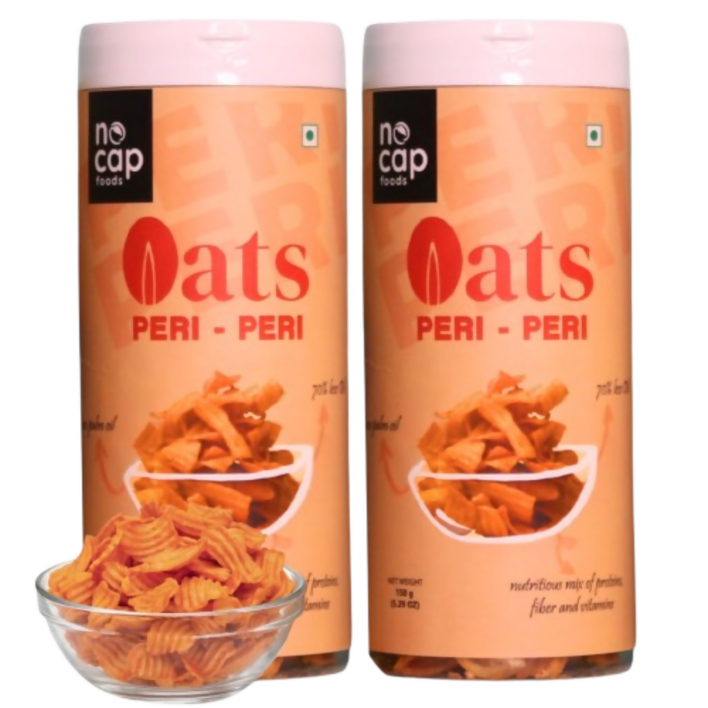 Nocap foods Zero Guilt Healthy Chips - Oats Peri Peri | Grocsy