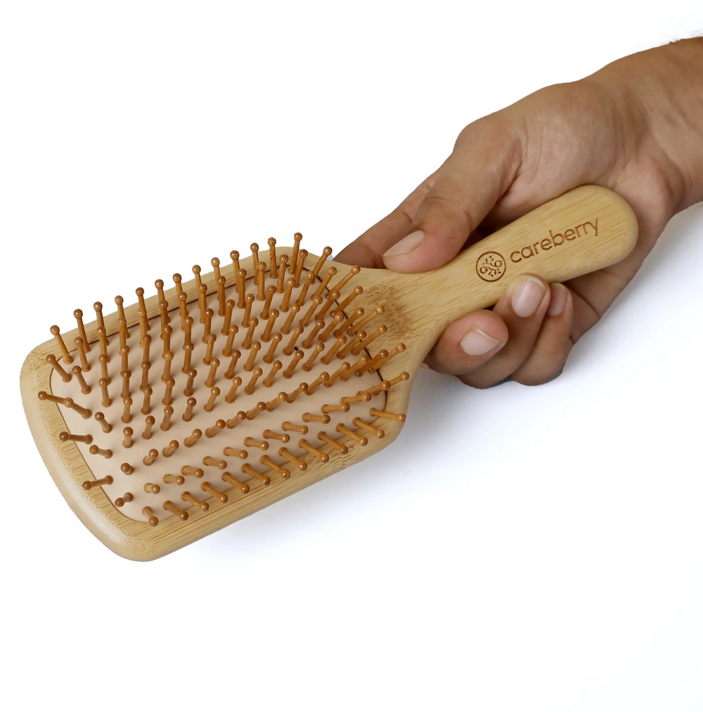Careberry Bamboo Brilliance Paddle Hairbrush | Grocsy
