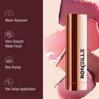 Ronzille Natural Colored Long Stay Matte Lipstick - Shade 16 | Grocsy