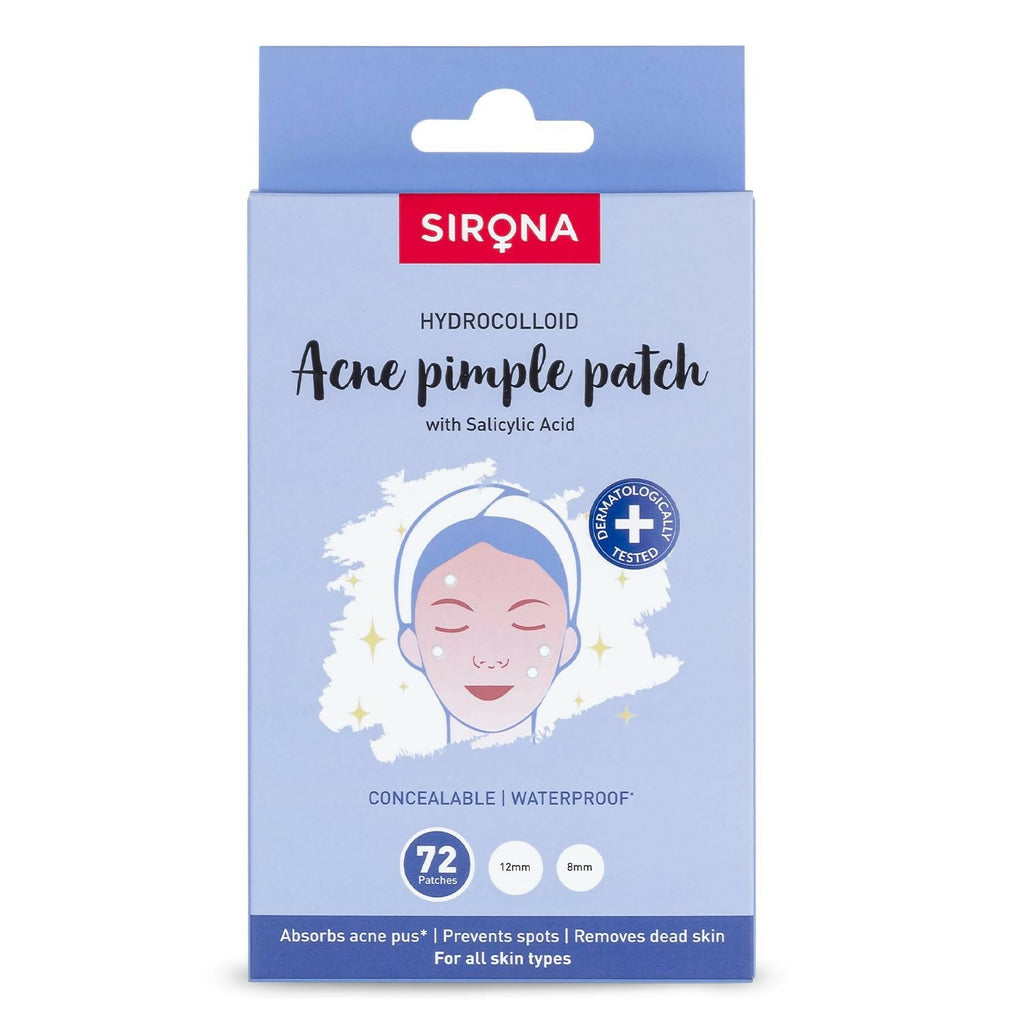 Sirona Anti Acne Pimple Patches For Face with 0.5% Salicylic Acid Invisible Facial Stickers Cover | Grocsy