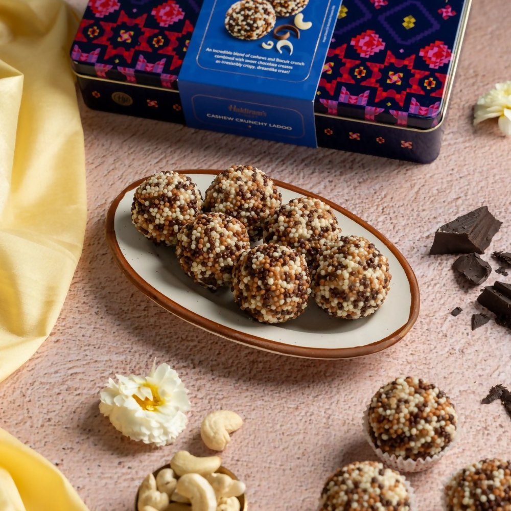 Haldiram's Cashew Crunchy Chocolate Ladoo | Grocsy