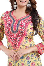 Snehal Creations Alluring Faux Crepe Printed Short Kurti Tunic | Grocsy