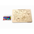 Kraftsman Vegetable Identification Puzzle Board with Color Kit Included | Grocsy