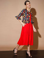 Myshka Women Multi Solid Dresses | Grocsy