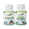 Nveda PCOD Care Capsules and Period Pain Relief Capsules Combo - Limited Time Offer