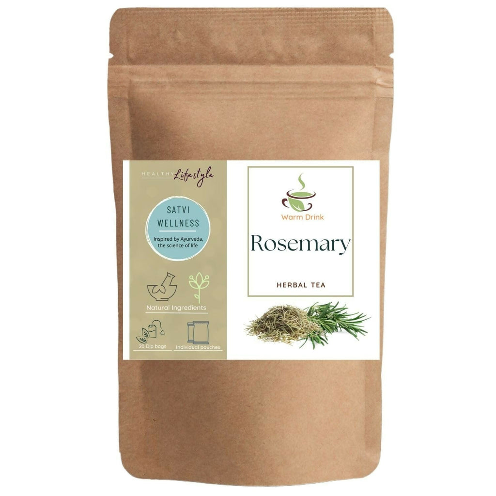 Satvi Wellness Rosemary Tea Bags | Herbal Tea | Grocsy