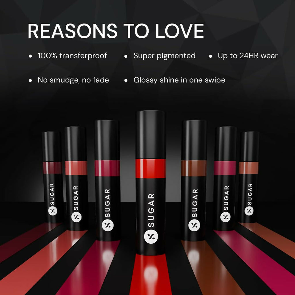 Sugar Cosmetics Partner In Shine Transferproof Lip Gloss - 11 Ruby Rioja | Grocsy
