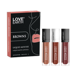 Love Earth Liquid Mousse Matte Lipstick - Browns | Grocsy