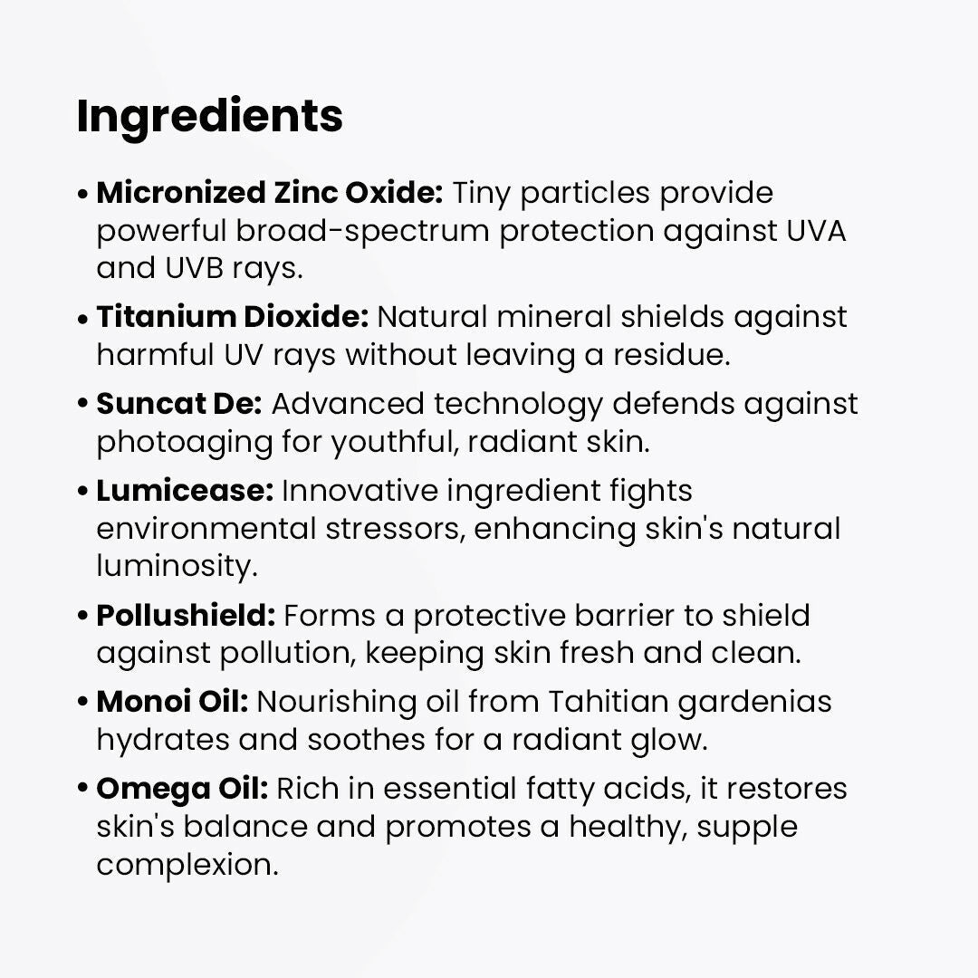 Detoxie Ultra Matte Sunscreen Gel Matte Finish Dry Tint Water & Sweat Resistant With Spf 50 Pa+++ | Grocsy