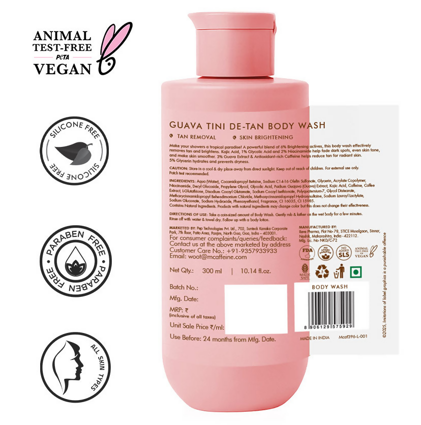 mCaffeine Guava Tini De-Tan Body Wash | Grocsy