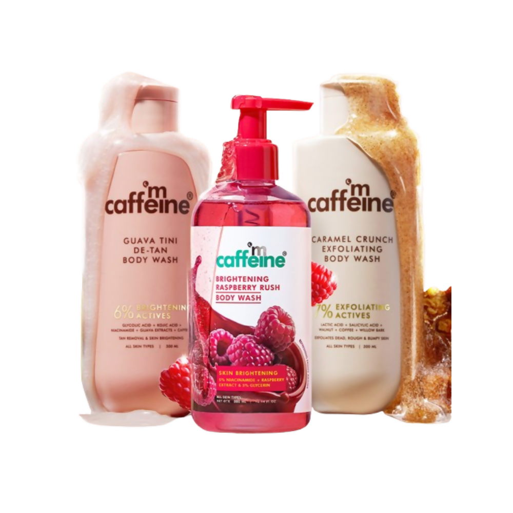 mCaffeine Brighten, De-Tan & Acne-Free Body Wash | Grocsy