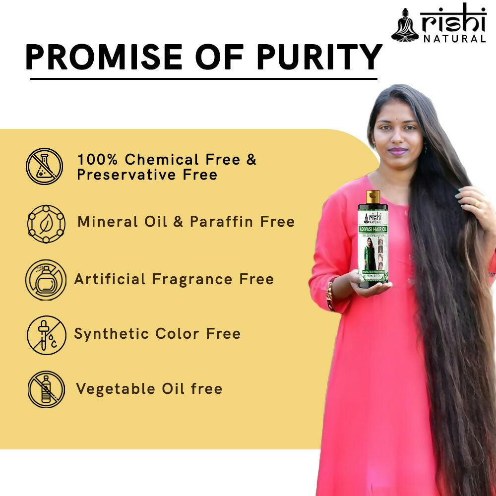 Rishi Natural Adivasi Hair Oil | Grocsy