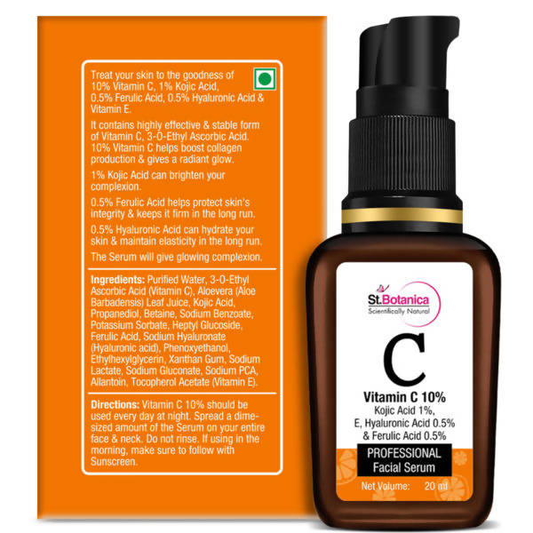 St.Botanica Vitamin C 10% Professional Face Serum | Grocsy