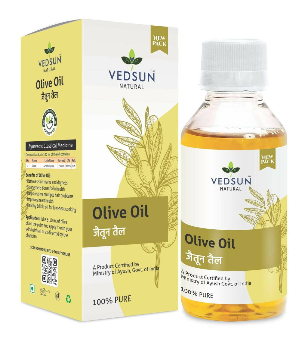 Vedsun Naturals Olive Oil Pure and Organic Massage Oil for Skin & Hair | Grocsy