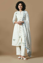 Joban Fashion White Cotton Kurta Set | Grocsy
