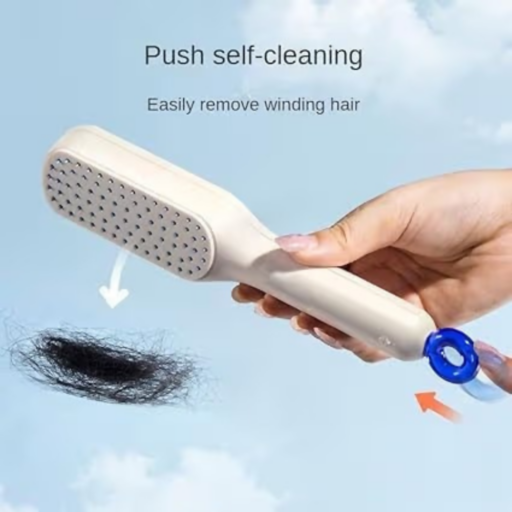 Bronson Professional Self Cleaning Hair Brush | Grocsy