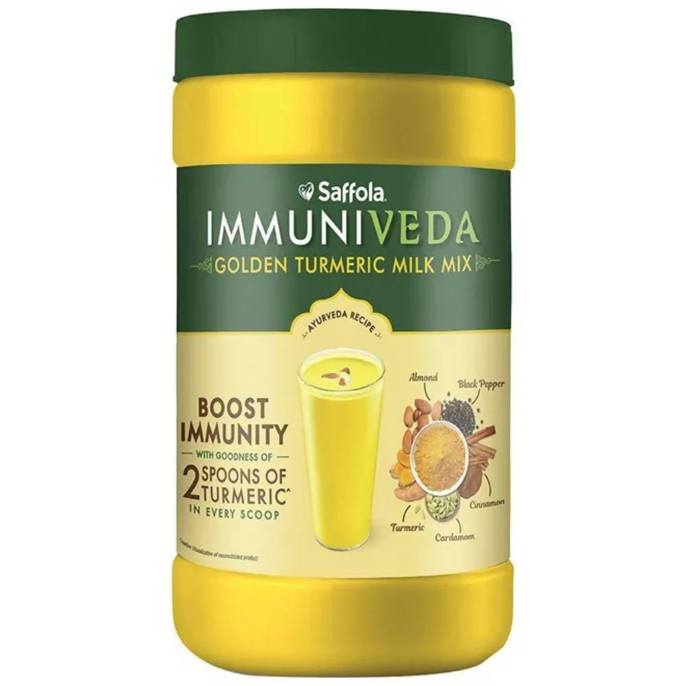 Saffola Immuniveda Golden Turmeric Milk Mix | Grocsy