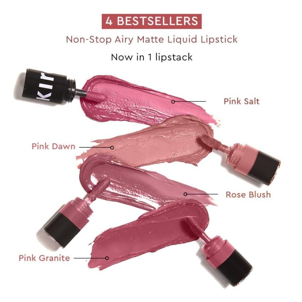 Kiro Four Play Non-Stop Airy Matte Liquid Lip Stack – Paramount Pink | Grocsy