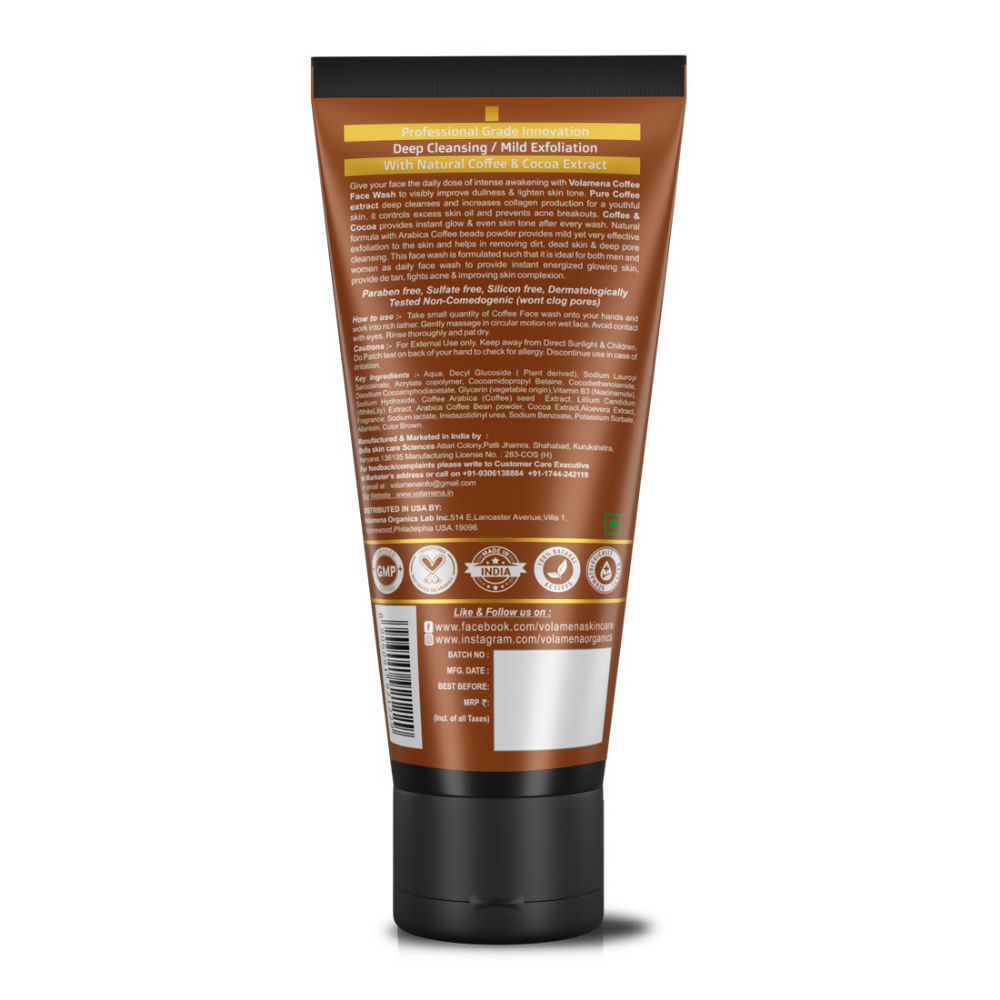 Volamena Coffee Face Wash | Grocsy