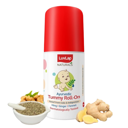 LuvLap Naturals Baby Tummy Roll On Oil | Grocsy
