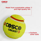 Cosco Light Cricket Tennis Balls (Pack of 3) - Limited Time Offer - Swadesiicart