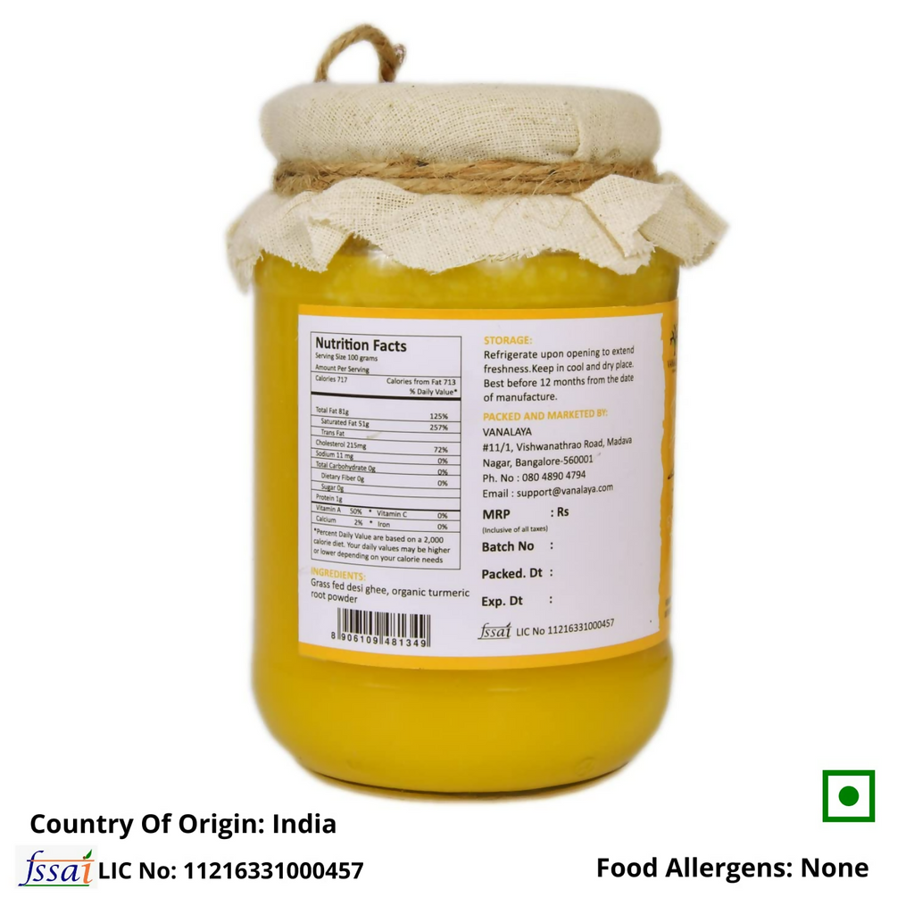 Vanalaya A2 Desi Cow Ghee Prepared By Traditional Bilona Method | Grocsy