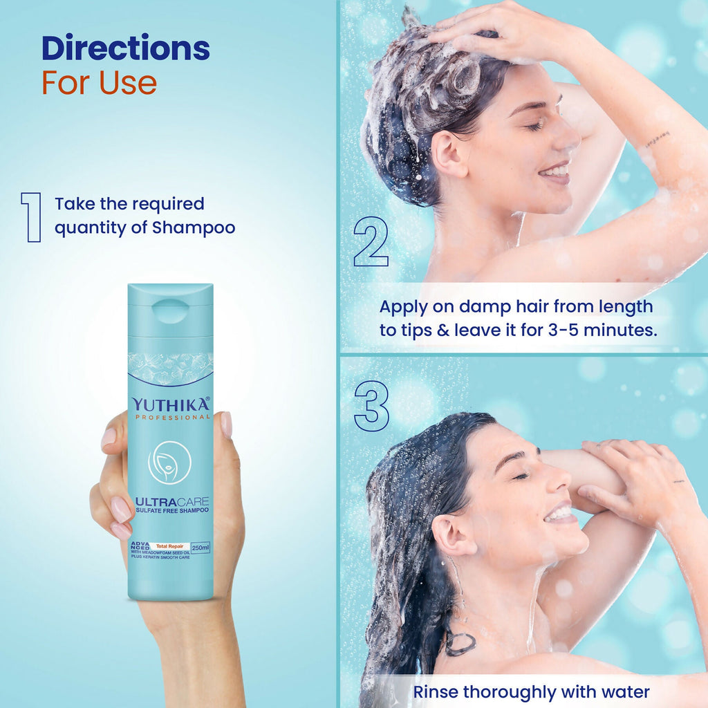 Yuthika Professional Ultracare Sulfate Free Shampoo For Women & Men | Grocsy
