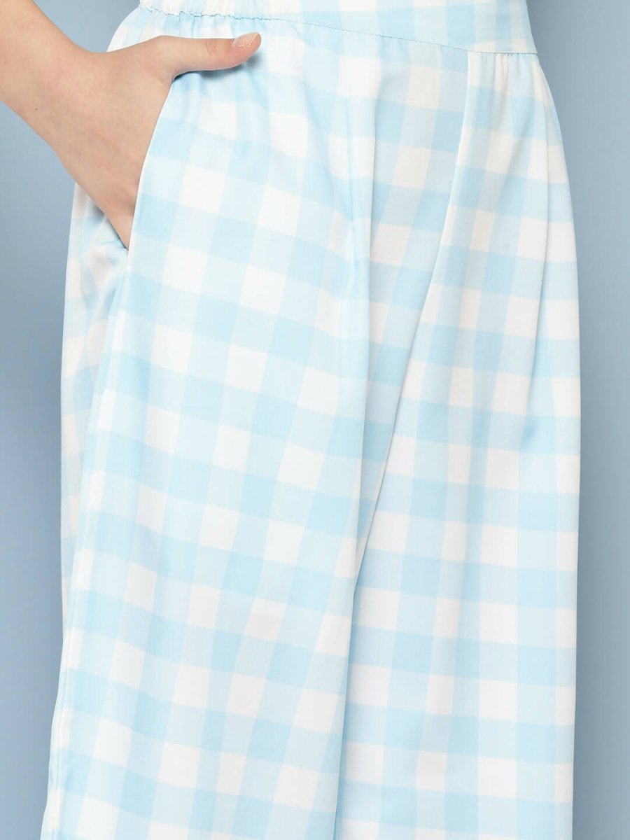Ahalyaa Womens Co-ords - Blue | Grocsy
