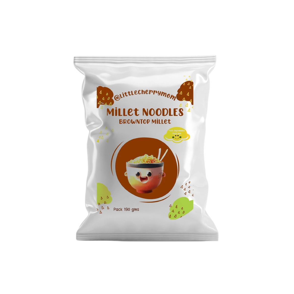 Littlecherrymom Browntop Millet Instant Noodles | Grocsy