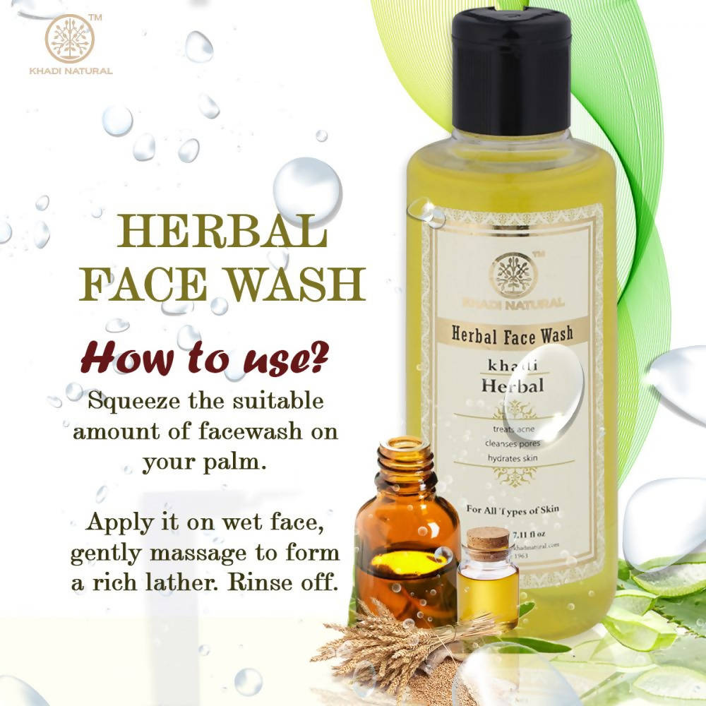 Khadi Natural Herbal Face Wash | Grocsy