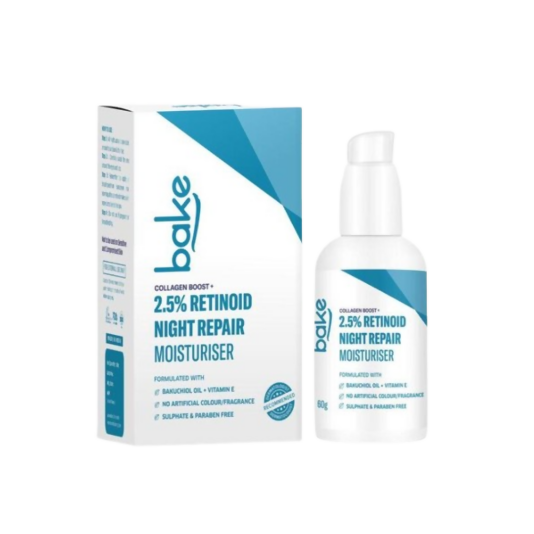 Bake 2.5% Retinol Night Repair moisturiser Cream | Grocsy