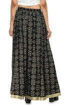 Mominos Fashion Moeza Cotton Black Printed Lehenga (Lancha) | Grocsy