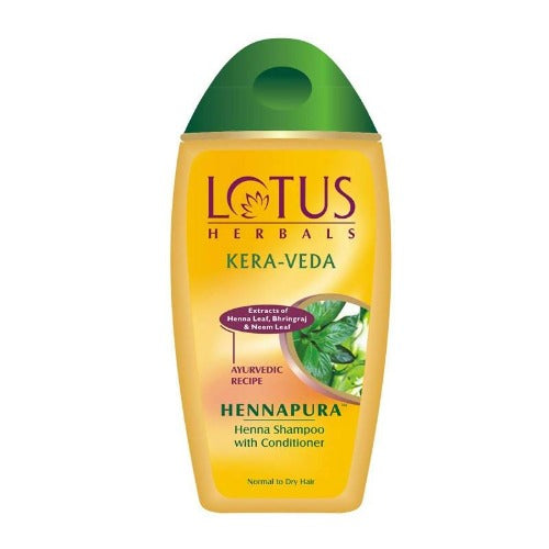 Lotus Herbals Kera-Veda Hennapura Henna Shampoo With Conditioner | Grocsy