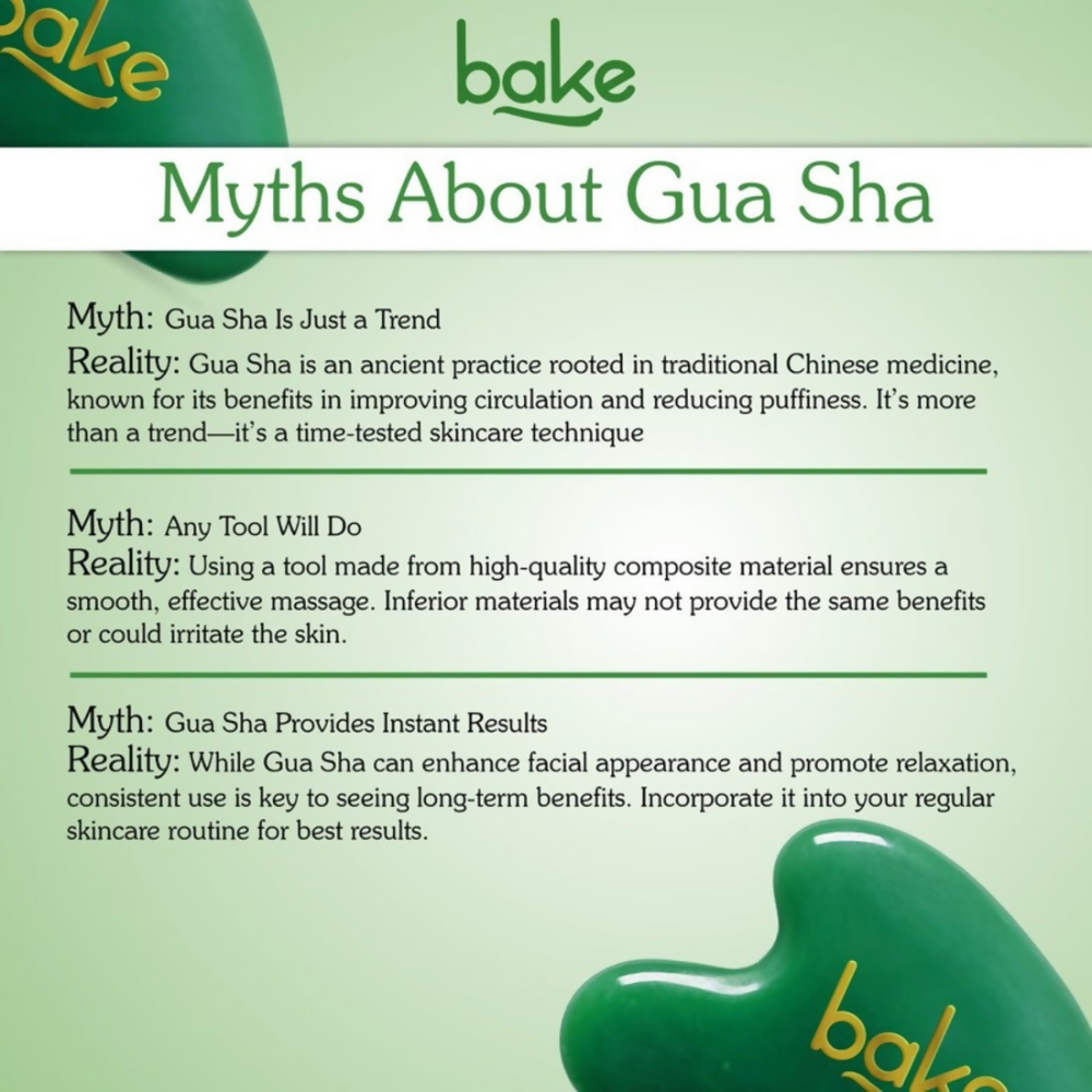 Bake Jade Gua Sha Face Massage Tool | Grocsy