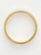 NVR Women Set of 2 Gold Plated CZ Stone Kada Bangle | Grocsy