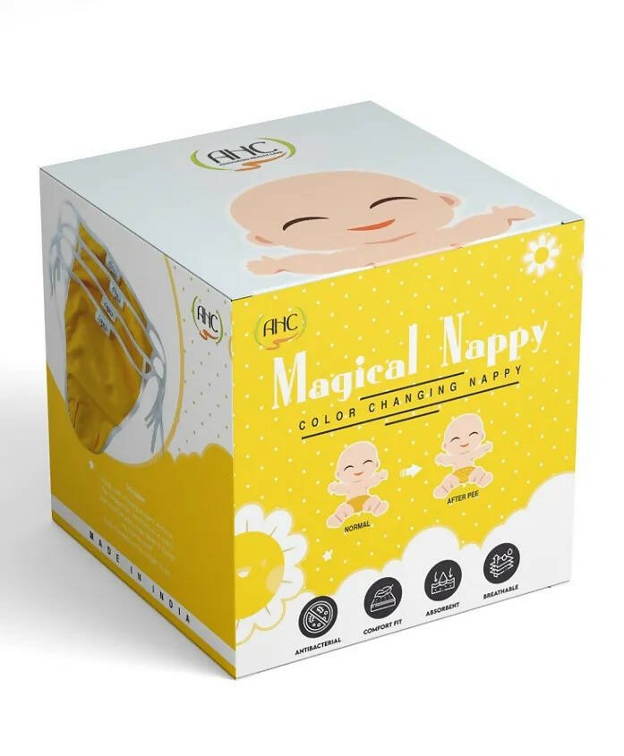 AHC Magic Colour Changing Ultra Soft In Duck Design Cloth Diaper Nappy | Grocsy