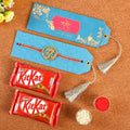 Om Metal Rakhi & Nestle Kitkat Chocolates | Grocsy