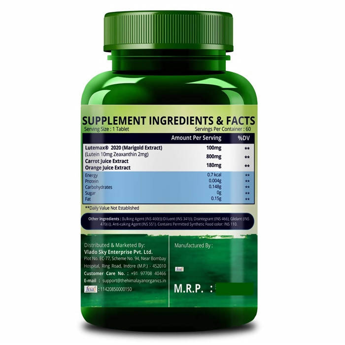 Himalayan Organics Plant Based Eye Care Tablets | Grocsy