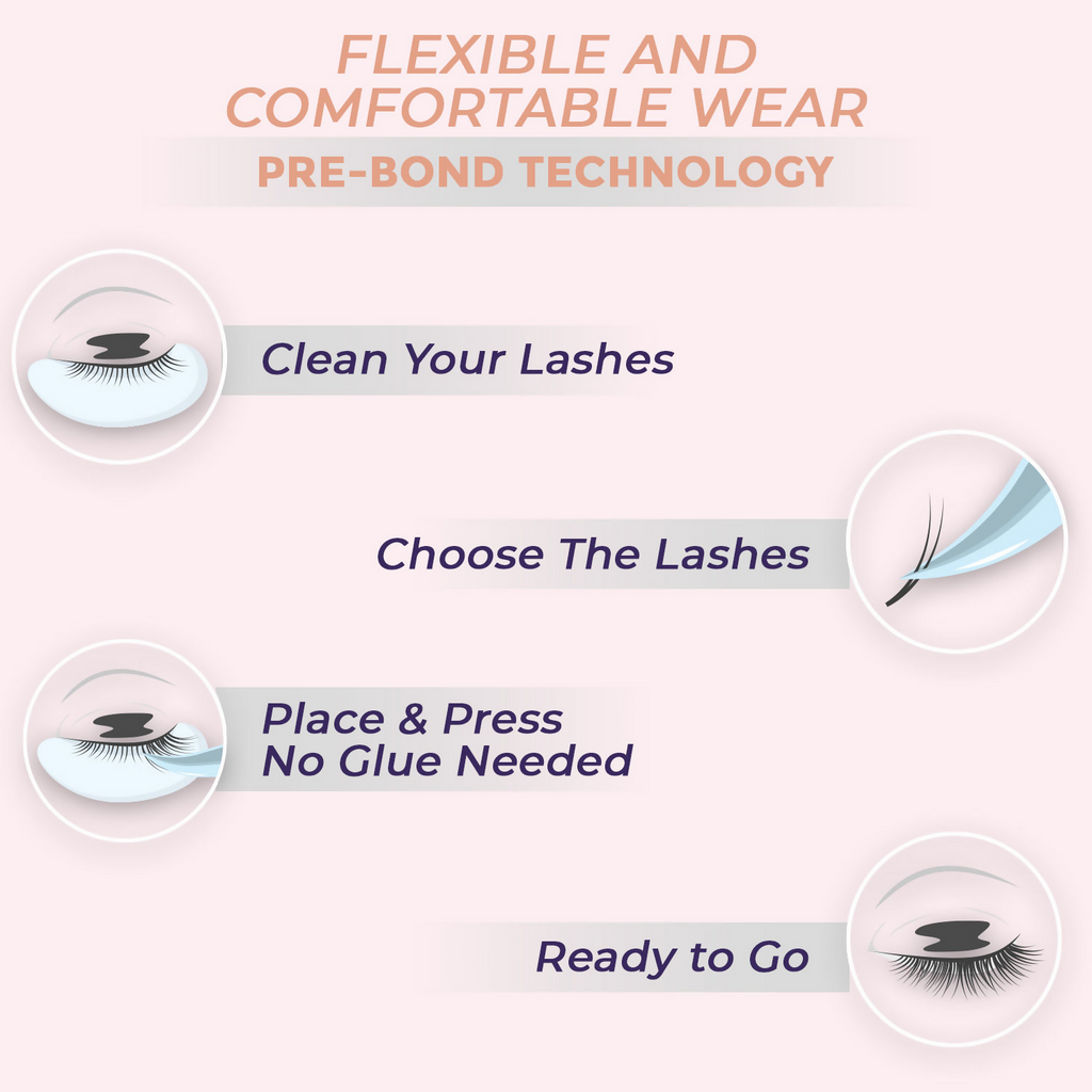 Sanfe Instant Press On Lashes P04 | Grocsy