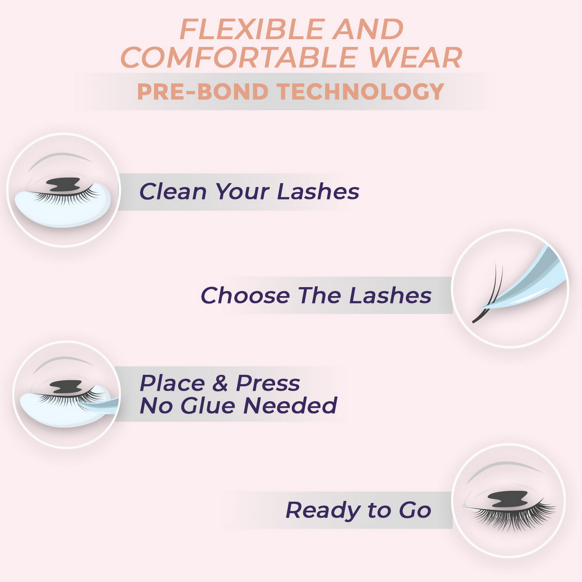 Sanfe Instant Press On Lashes P04 | Grocsy