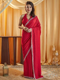 kasee Embellished Beads and Stones Silk Blend Saree | Grocsy